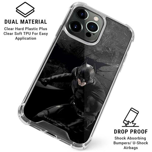 DC Comics Batman in Black iPhone 16 Pro Clear Case